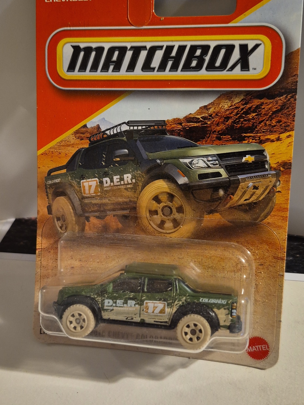 D4  Matchbox 2016 Chevy Colorado Extreme shipping protector